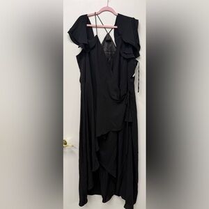 City Chic Black Asymmetrical High Low Gown